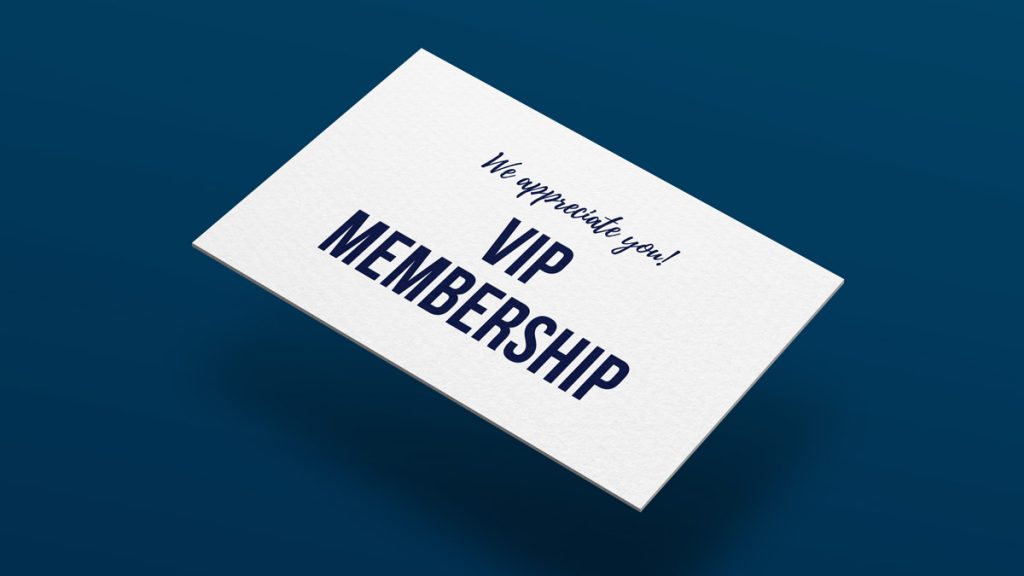 vip membership gift card