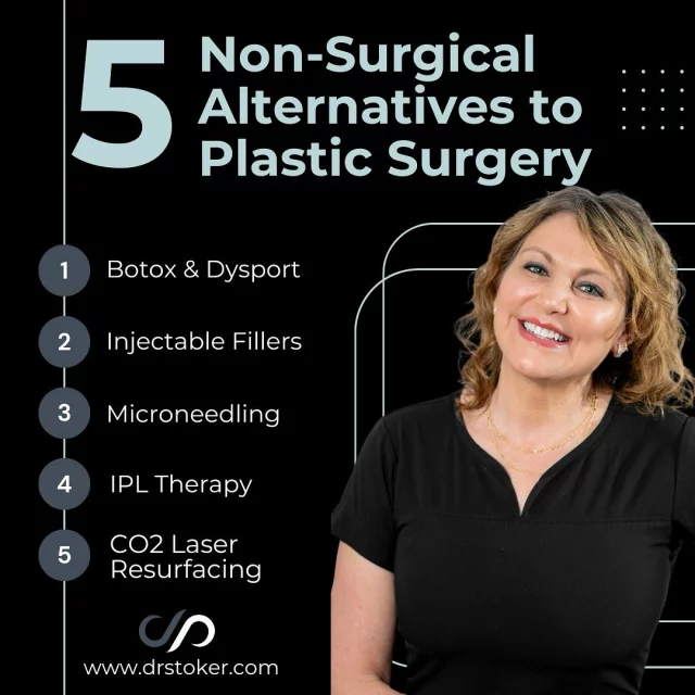 Enhance Your Results with Non-Surgical Treatments 💉🌟// #aestheticsexpert 

✅ Non-surgical options can beautifully complement surgical procedures, refining specific areas and enhancing overall results for a balanced, refreshed look.

✨ Botox & Dysport – Smooth fine lines and wrinkles by relaxing facial muscles for a refreshed, natural appearance.

✨ Injectable Fillers – Restore volume and contour with hyaluronic acid or collagen-based fillers for fuller lips, lifted cheeks, and smoother skin.

✨ Microneedling – Stimulate collagen, refine texture, and reduce scars and pores for a youthful glow.

✨ IPL Therapy – Even out skin tone by targeting sunspots, redness, and pigmentation for radiant, clear skin.

✨ CO2 Laser Resurfacing – Improve texture, pigmentation, and scarring with collagen-boosting laser technology for smoother, rejuvenated skin.

👋BOOK NOW | You can book in-office or virtual appointments by sending your name, number, and email to the DM. 

📲 CALL US | questions regarding treatment: (310) 300-1779

📩Email: Info@drstoker.com

🛍 SHOP SKINCARE | Link in bio 🔗

COMMENT BELOW 🔽
.
.
.
.
#juvederm #botox #fillers #lipfiller #lips #restylane #beauty #filler #aesthetics #skincare #dermalfillers #lipfillers #lipinjections #antiaging #injectables #lipaugmentation  #medspa #juvedermlips #microneedling #voluma #lipenhancement #plasticsurgery #beforeandafter #dermalfiller #aesthetic #cheekfiller #prp
